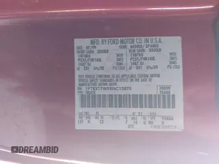 1999 Ford F-150 с VIN 1FTRX17W9XNC13870, выставлен на аукционе IAAI как лот 42741930 с пробегом Не указан миль и . История ставок и продаж доступна на DreamBid. Изображение 9.