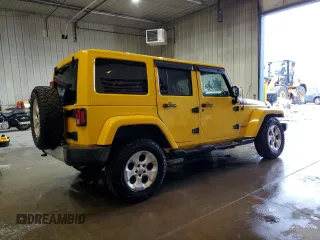 2015 Jeep Wrangler Unlimited Sahara with VIN 1C4BJWEG1FL704231, listed as a Copart auction lot 46683275 with 133,097 mi miles and Salvage Title. Bid and sale history available at carsss.com. Image 3.