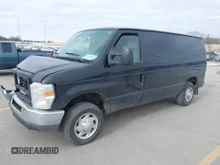 2014 Ford Econoline Cargo Commercial with VIN 1FTNE1EW3EDA76161, listed as a IAAI auction lot 41242287 with 173,870 mi miles and . Bid and sale history available at DreamBid. Image 2.