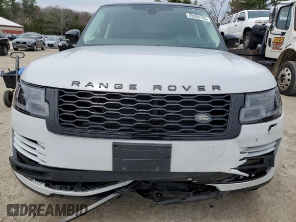 2019 Land Rover Range Rover HSE with VIN SALGS2SV5KA554850, listed as a Copart auction lot 49958105 with 42,447 mi miles and Salvage Title. Bid and sale history available at DreamBid. Image 5.