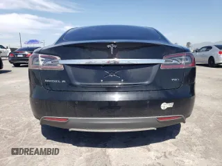 2016 Tesla Model S 90D with VIN 5YJSA1E20GF123251, listed as a Copart auction lot 52791625 with 97,393 mi miles and Salvage Title. Bid and sale history available at DreamBid. Image 6.