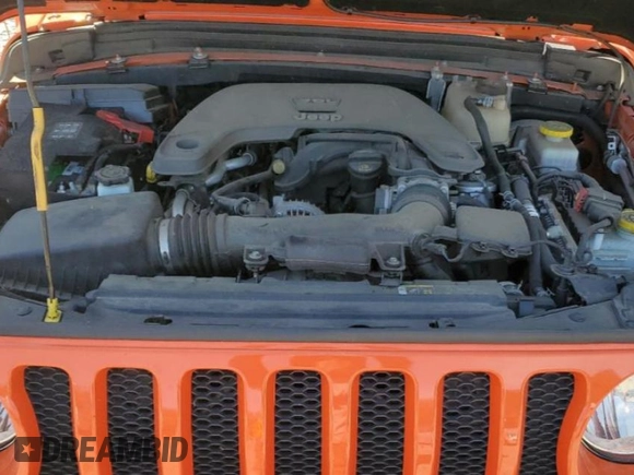 2019 Jeep Wrangler Unlimited Sport S with VIN 1C4HJXDG2KW516005, listed as a Copart auction lot 57330645 with 59,706 mi miles and Salvage title. Bid and sale history available at DreamBid. Image 12.