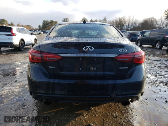 2021 Infiniti Q50 Signature Edition z VIN JN1EV7CRXMM755541, wystawiony jako Copart lot #42777605 z przebiegiem 47 436 mil mil oraz Szkoda całkowita • Salvage title. Historia ofert i sprzedaży dostępna na DreamBid. Obrazek 6.