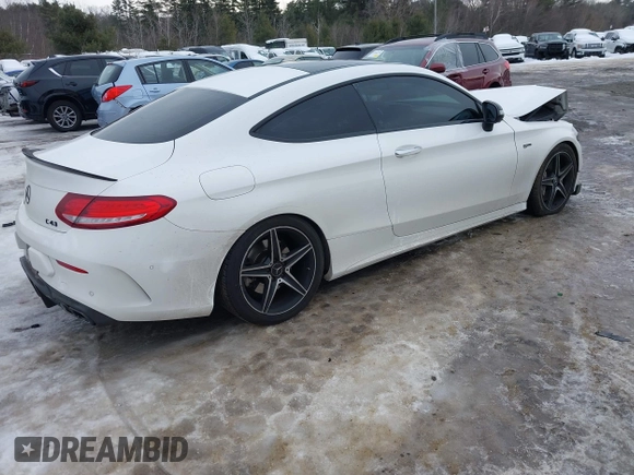 2017 Mercedes-Benz C 43 AMG with VIN WDDWJ6EB3HF436957, listed as a IAAI auction lot 41652591 with 50,916 mi miles and . Bid and sale history available at carsss.com. Image 4.