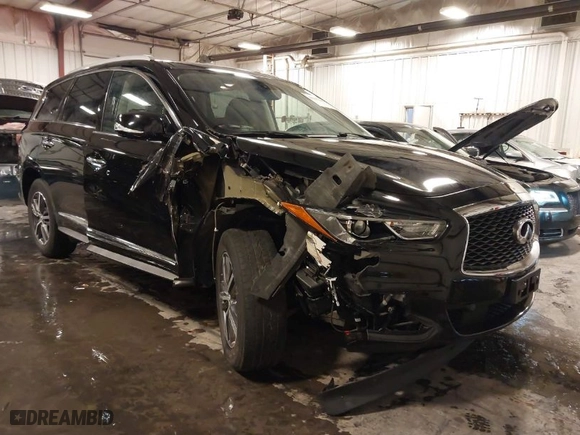 2018 Infiniti QX60 with VIN 5N1DL0MM6JC526005, listed as a IAAI auction lot 41567549 with 84,754 mi miles. Bid and sale history available at carsss.com. Image 1.