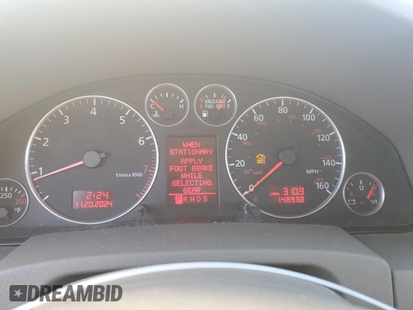 2004 Audi A6 3.0L with VIN WAULT64B94N040666, listed as a Copart auction lot 81099064 with 148,938 mi miles and Clean Title. Bid and sale history available at carsss.com. Image 9.