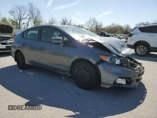 2012 Honda Insight LX with VIN JHMZE2H52CS004465, listed as a Copart auction lot 53211725 with Not provided miles and Salvage title. Bid and sale history available at DreamBid. Image 4.