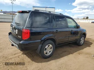 2005 Honda Pilot EX-L z VIN 5FNYF18585B066439, wystawiony jako Copart lot #48514715 z przebiegiem 157 781 mil mil oraz Szkody całkowita. Historia ofert i sprzedaży dostępna na DreamBid. Obrazek 3.