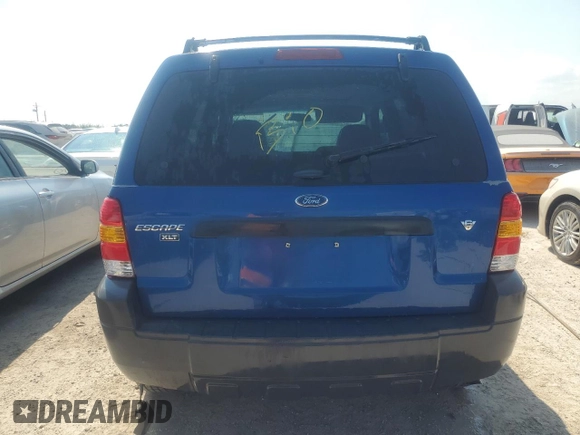 2007 Ford Escape XLT with VIN 1FMYU03117KC07213, listed as a Copart auction lot 75800064 with 0 mi miles and Non Repairable. Bid and sale history available at carsss.com. Image 6.
