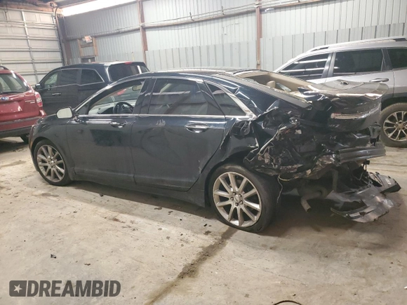 2014 Lincoln MKZ with VIN 3LN6L2JK2ER800279, listed as a Copart auction lot 47982425 with 0 mi miles and Salvage Title. Bid and sale history available at carsss.com. Image 2.
