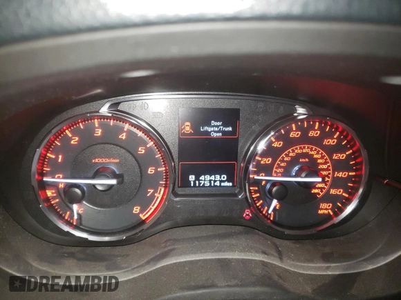 2015 Subaru WRX Limited z VIN JF1VA1G67F9836126, wystawiony jako Copart lot #62985335 z przebiegiem 117 514 mil mil oraz Szkoda całkowita • Salvage title. Historia ofert i sprzedaży dostępna na DreamBid. Obrazek 9.