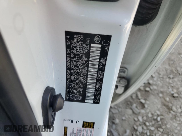 2015 Toyota Prius Four with VIN JTDKN3DU8F0415519, listed as a Copart auction lot 62406755 with 203,521 mi miles and Salvage title. Bid and sale history available at DreamBid. Image 12.