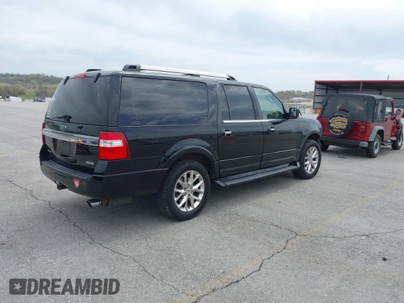 2017 Ford Expedition Max Limited z VIN 1FMJK2AT2HEA48239, wystawiony jako IAAI lot #41965283 z przebiegiem 127 826 mil mil oraz . Historia ofert i sprzedaży dostępna na DreamBid. Obrazek 4.