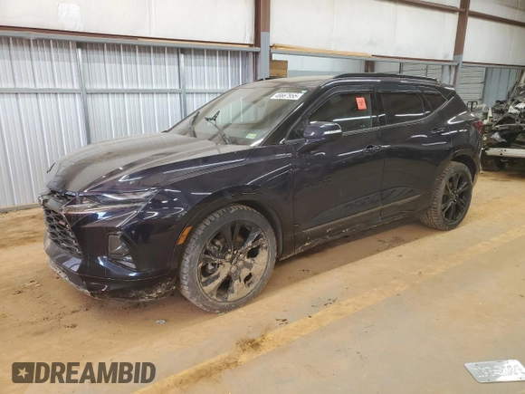2020 Chevrolet Blazer RS with VIN 3GNKBKRS2LS567270, listed as a Copart auction lot 46667955 with Not provided miles and Salvage title. Bid and sale history available at DreamBid. Image 1.