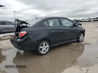 2022 Mitsubishi Mirage ES with VIN ML32FUFJ2NHF06863, listed as a Copart auction lot 55861615 with 29,514 mi miles and Salvage title. Bid and sale history available at DreamBid. Image 3.