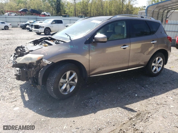 2010 Nissan Murano S with VIN JN8AZ1MU8AW018438, listed as a Copart auction lot 51287815 with 103,695 mi miles and Salvage Title. Bid and sale history available at carsss.com. Image 1.