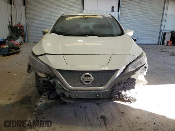 2022 Nissan LEAF S with VIN 1N4AZ1BV8NC563785, listed as a Copart auction lot 45876735 with 35,284 mi miles and Salvage Title. Bid and sale history available at DreamBid. Image 5.