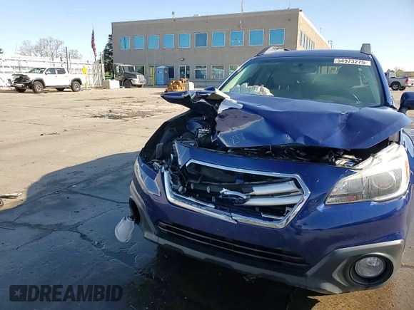 2017 Subaru Outback Premium with VIN 4S4BSACC8H3438933, listed as a Copart auction lot 54973275 with 60,496 mi miles and Salvage Title. Bid and sale history available at DreamBid. Image 14.