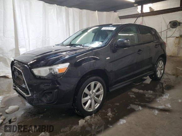2015 Mitsubishi Outlander Sport 2.4 ES with VIN 4A4AR3AW3FE047168, listed as a Copart auction lot 44028145 with 130,222 mi miles and Salvage Title. Bid and sale history available at carsss.com. Image 1.