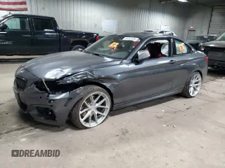 2015 BMW 2 Series M235i xDrive with VIN WBA1J9C59FV371292, listed as a Copart auction lot 85387204 with 0 mi miles and Clean Title. Bid and sale history available at carsss.com. Image 1.
