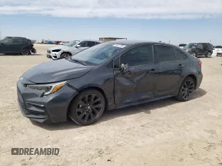 2024 Toyota Corolla SE with VIN JTDS4MCE0R3521596, listed as a Copart auction lot 49607355 with 36,241 mi miles and Salvage Title. Bid and sale history available at carsss.com. Image 1.