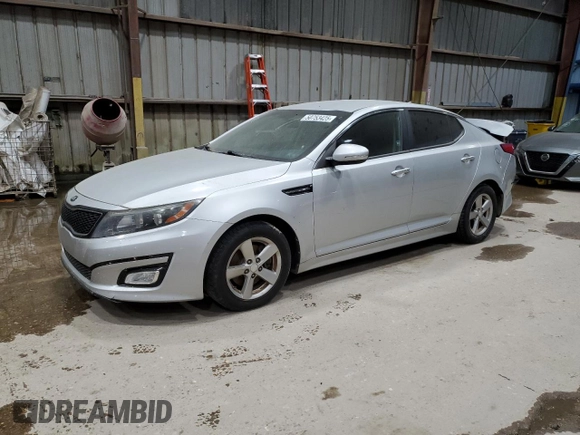 2015 Kia Optima LX with VIN 5XXGM4A70FG381720, listed as a Copart auction lot 50753425 with 161,752 mi miles and Salvage Title. Bid and sale history available at carsss.com. Image 1.