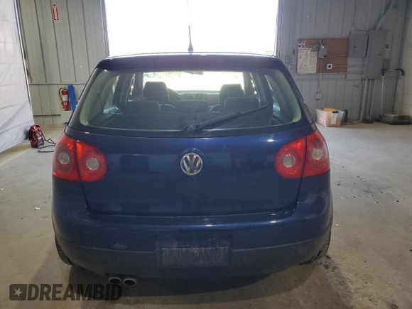 2007 Volkswagen Rabbit with VIN WVWCS71K87W213723, listed as a Copart auction lot 54161525 with 163,836 mi miles and Salvage title. Bid and sale history available at DreamBid. Image 6.