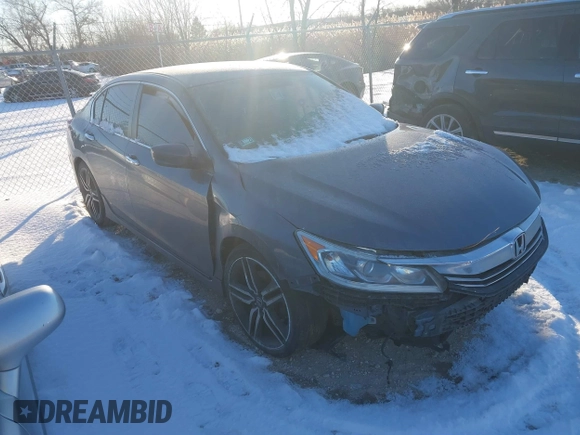 2016 Honda Accord Sport with VIN 1HGCR2F50GA042885, listed as a IAAI auction lot 41295382 with 115,362 mi miles and . Bid and sale history available at DreamBid. Image 1.