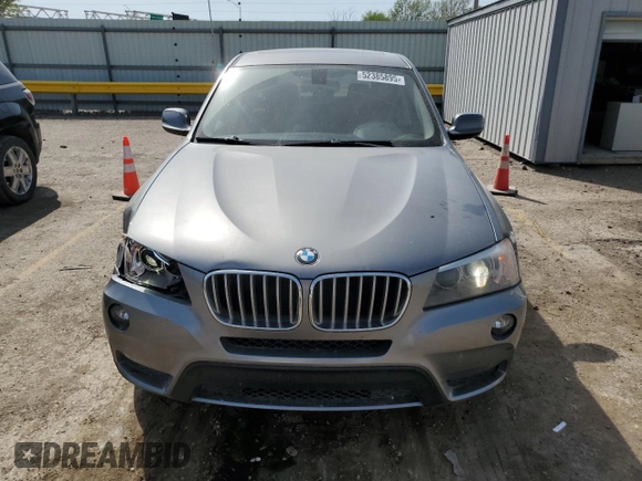 2013 BMW X3 xDrive28i with VIN 5UXWX9C57D0A20612, listed as a Copart auction lot 52385895 with 146,257 mi miles and Salvage Title. Bid and sale history available at DreamBid. Image 5.