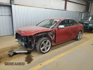2014 Audi S4 Premium Plus z VIN WAUBGAFL0EA013292, wystawiony jako Copart lot #48694895 z przebiegiem 52 308 mil mil oraz Szkoda całkowita • Salvage title. Historia ofert i sprzedaży dostępna na DreamBid. Obrazek 1.