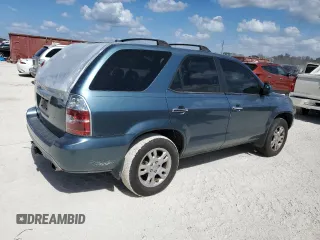 2005 Acura MDX Touring with VIN 2HNYD18695H552874, listed as a Copart auction lot 77090404 with 0 mi miles and Salvage Title. Bid and sale history available at carsss.com. Image 3.