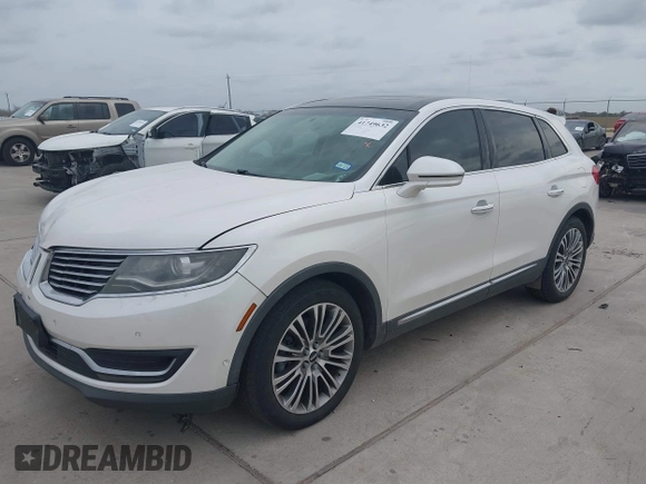 2016 Lincoln MKX Reserve with VIN 2LMPJ6LP8GBL33580, listed as a IAAI auction lot 41749632 with 100,579 mi miles. Bid and sale history available at carsss.com. Image 17.