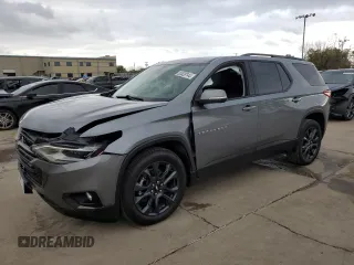 2021 Chevrolet Traverse RS with VIN 1GNERJKW1MJ143226, listed as a Copart auction lot 80538144 with 0 mi miles and Salvage Title. Bid and sale history available at carsss.com. Image 1.