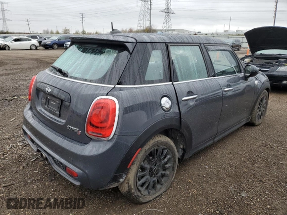 2018 MINI Hardtop 4 Door Cooper S with VIN WMWXU3C50J2F49733, listed as a Copart auction lot 80745174 with 35,755 mi miles and Salvage title. Bid and sale history available at DreamBid. Image 3.