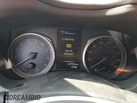 2019 Infiniti Q50 Luxe z VIN JN1EV7AP4KM514928, wystawiony jako Copart lot #56694755 z przebiegiem 63 705 mil mil oraz Szkoda całkowita • Salvage title. Historia ofert i sprzedaży dostępna na DreamBid. Obrazek 9.