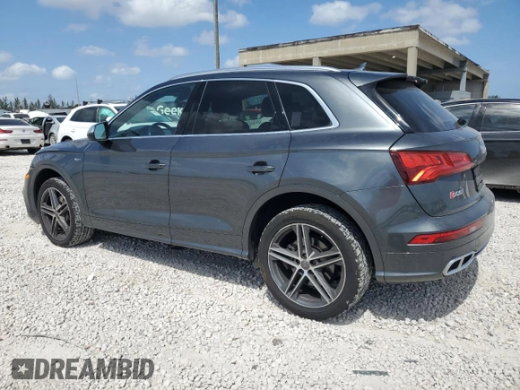 2018 Audi SQ5 Premium Plus with VIN WA1A4AFY3J2156464, listed as a Copart auction lot 54524195 with 40,237 mi miles and Salvage Title. Bid and sale history available at carsss.com. Image 2.