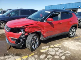 2019 Jeep Compass Limited z VIN 3C4NJDCB1KT669729, wystawiony jako Copart lot #57256835 z przebiegiem 38 105 mil mil oraz Czysty tytuł • Clean title. Historia ofert i sprzedaży dostępna na DreamBid. Obrazek 1.