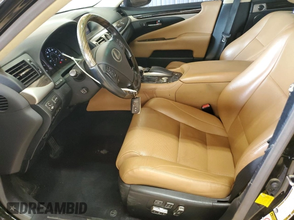 2013 Lexus LS 460 L with VIN JTHDL5EF7D5006064, listed as a Copart auction lot 54825875 with 151,236 mi miles and Salvage title. Bid and sale history available at DreamBid. Image 7.