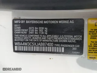 2018 BMW 4 Series 430i with VIN WBA4W3C5XJAB87400, listed as a Copart auction lot 51099425 with 99,367 mi miles and Clean Title. Bid and sale history available at carsss.com. Image 12.