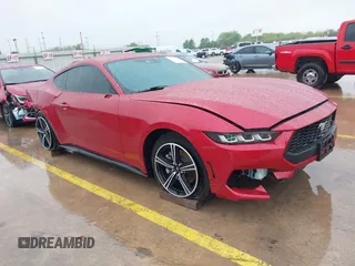 2024 Ford Mustang EcoBoost with VIN 1FA6P8TH1R5118456, listed as a IAAI auction lot 41870807 with 17,219 mi miles and . Bid and sale history available at DreamBid. Image 1.