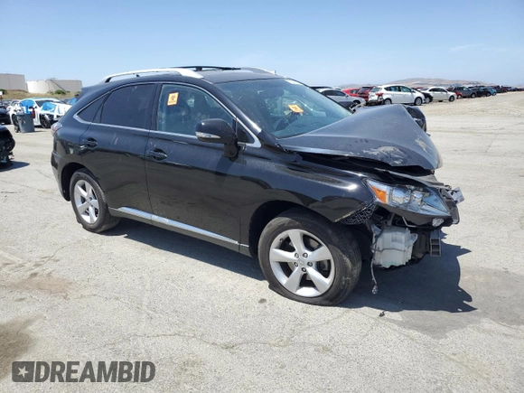 2010 Lexus RX 350 with VIN 2T2ZK1BA9AC034969, listed as a Copart auction lot 57520795 with Not provided miles and Salvage title. Bid and sale history available at DreamBid. Image 4.