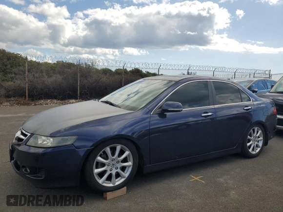 2008 Acura TSX with VIN JH4CL968X8C004832, listed as a Copart auction lot 44086045 with 155,197 mi miles and Salvage Title. Bid and sale history available at carsss.com. Image 1.