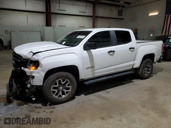 2022 GMC Canyon 4WD AT4 w/Leather with VIN 1GTG6FENXN1163390, listed as a Copart auction lot 88008805 with 35,491 mi miles and Salvage Title. Bid and sale history available at carsss.com. Image 1.