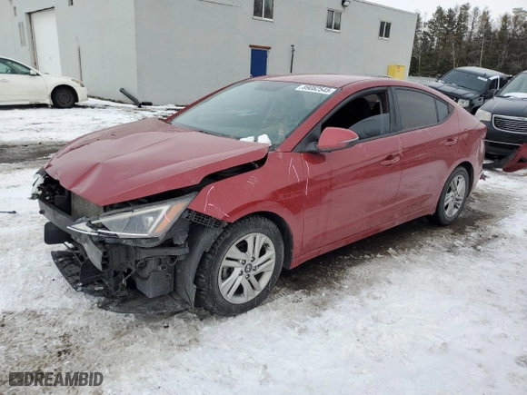 2019 Hyundai Elantra Preferred with VIN KMHD84LFXKU855765, listed as a Copart auction lot 89082545 with 123,789 mi miles and Salvage Title. Bid and sale history available at carsss.com. Image 1.