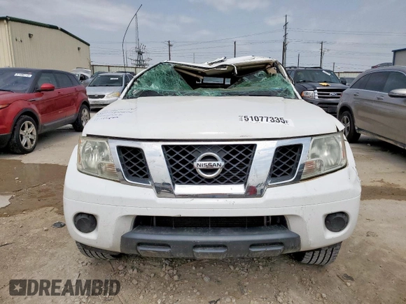 2012 Nissan Frontier SV with VIN 1N6AD0CU8CC476892, listed as a Copart auction lot 51077335 with Not provided miles and Salvage title. Bid and sale history available at DreamBid. Image 5.