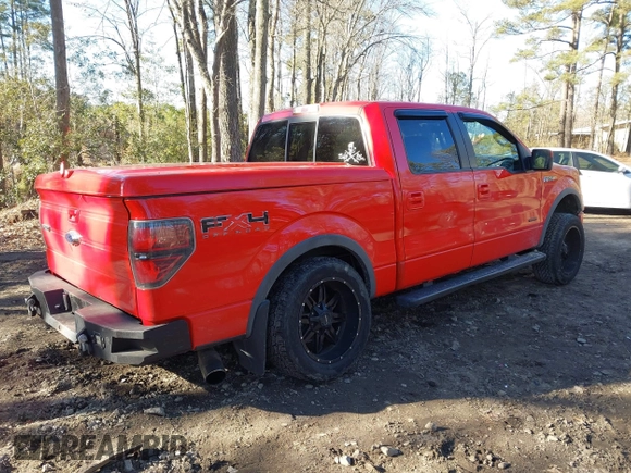 2011 Ford F-150 XLT with VIN 1FTFW1ET3BFC08634, listed as a IAAI auction lot 41452275 with 219,800 mi miles. Bid and sale history available at carsss.com. Image 4.