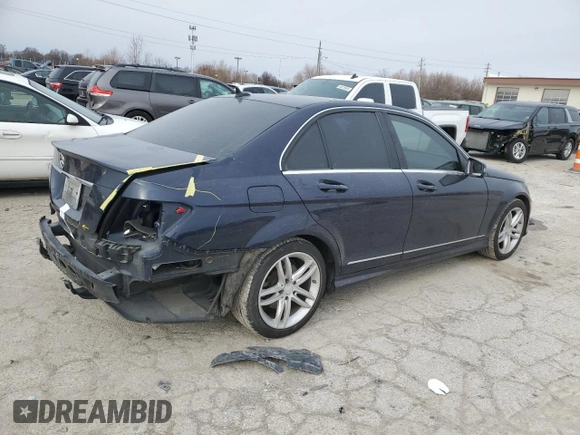 2014 Mercedes-Benz C 250 Sport with VIN WDDGF4HB7EG199014, listed as a Copart auction lot 83358944 with 160,158 mi miles and Non repairable. Bid and sale history available at DreamBid. Image 3.