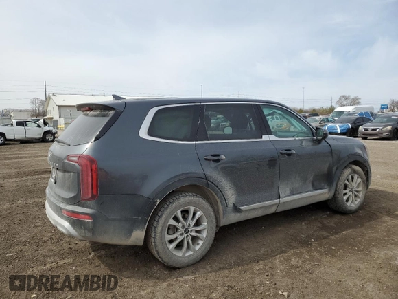 2022 Kia Telluride LX with VIN 5XYP24HC6NG222977, listed as a Copart auction lot 49654395 with 101,853 mi miles and Salvage title. Bid and sale history available at DreamBid. Image 3.