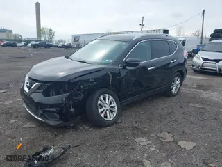 2015 Nissan Rogue SV with VIN KNMAT2MV2FP586911, listed as a IAAI auction lot 41958327 with 124,822 mi miles. Bid and sale history available at carsss.com. Image 16.