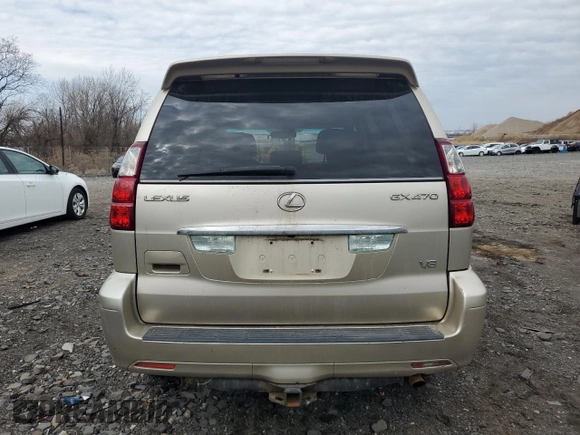 2008 Lexus GX 470 with VIN JTJBT20X280150385, listed as a Copart auction lot 47761745 with 177,758 mi miles and Clean Title. Bid and sale history available at carsss.com. Image 6.